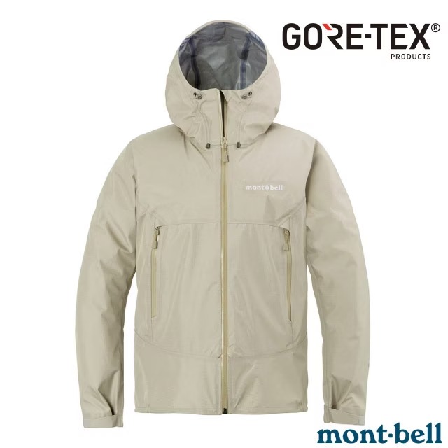 【mont-bell】女 RAIN TREKKER 雨中舞者雨衣.連帽風雨衣.防風抗水透氣/1128730 IV 象牙白✿30E010